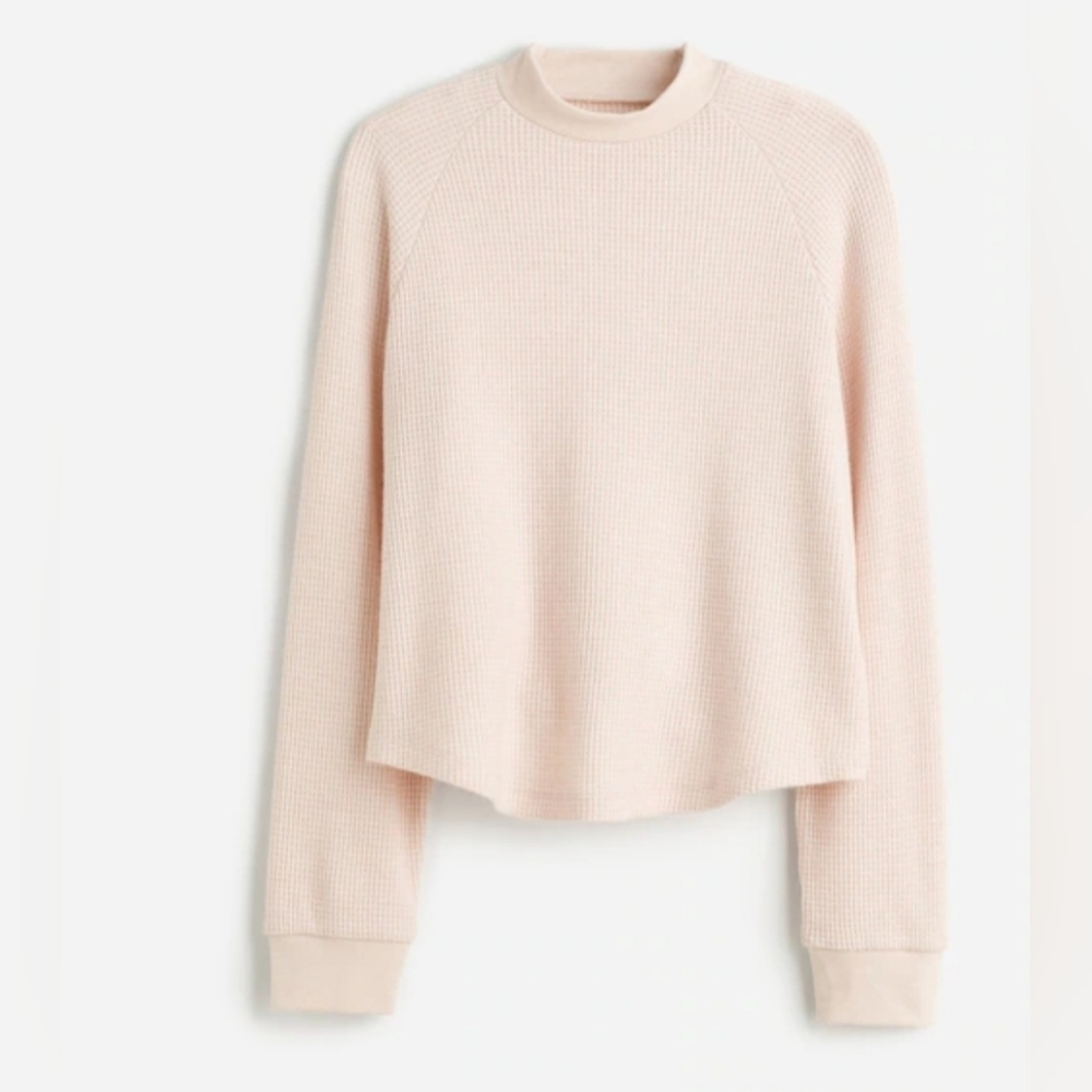 Madewell Waffle Knit Long Sleeve Crewneck Tee